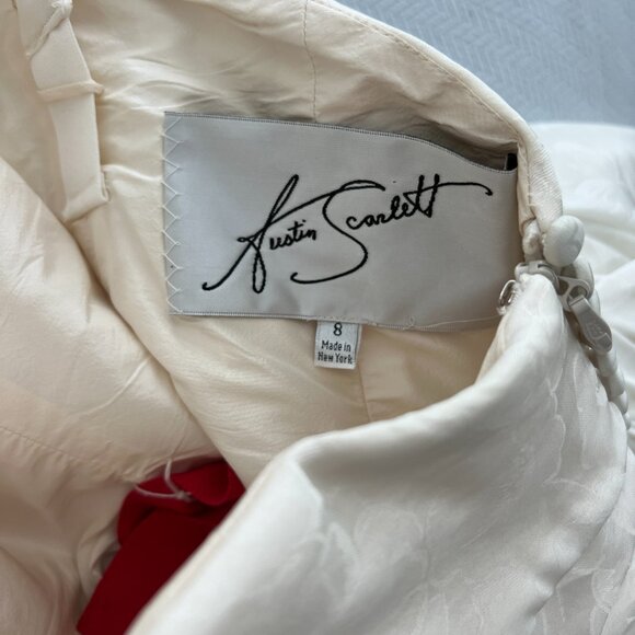 AUSTIN SCARLETT CHARLOTTE AS58 X WEDDING DRESS sz8 - Picture 11 of 13